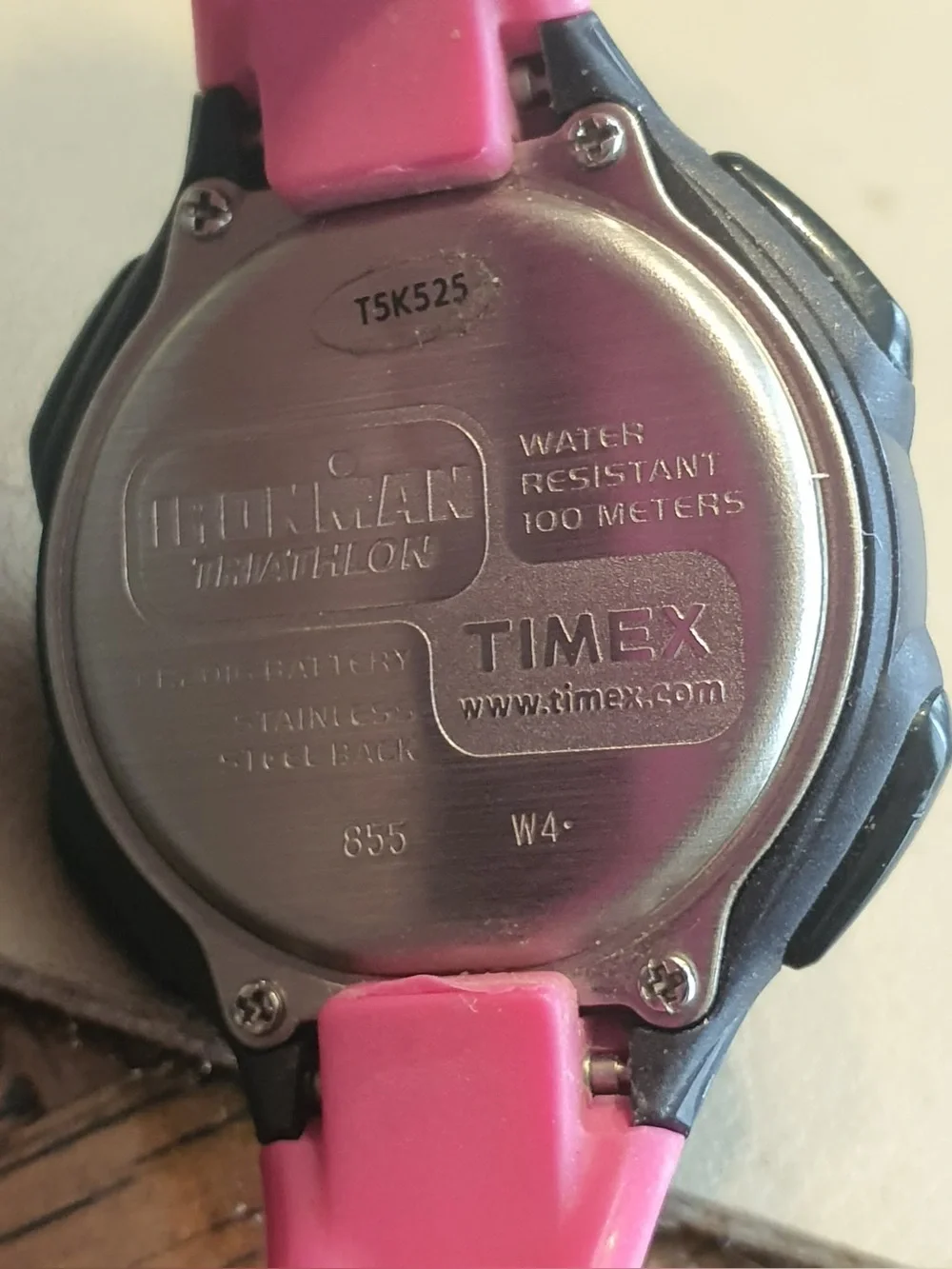 🦋10/$20🦋 Timex Ironman Triathlon Black/Pink Digital Alarm Chrono Women's Watch